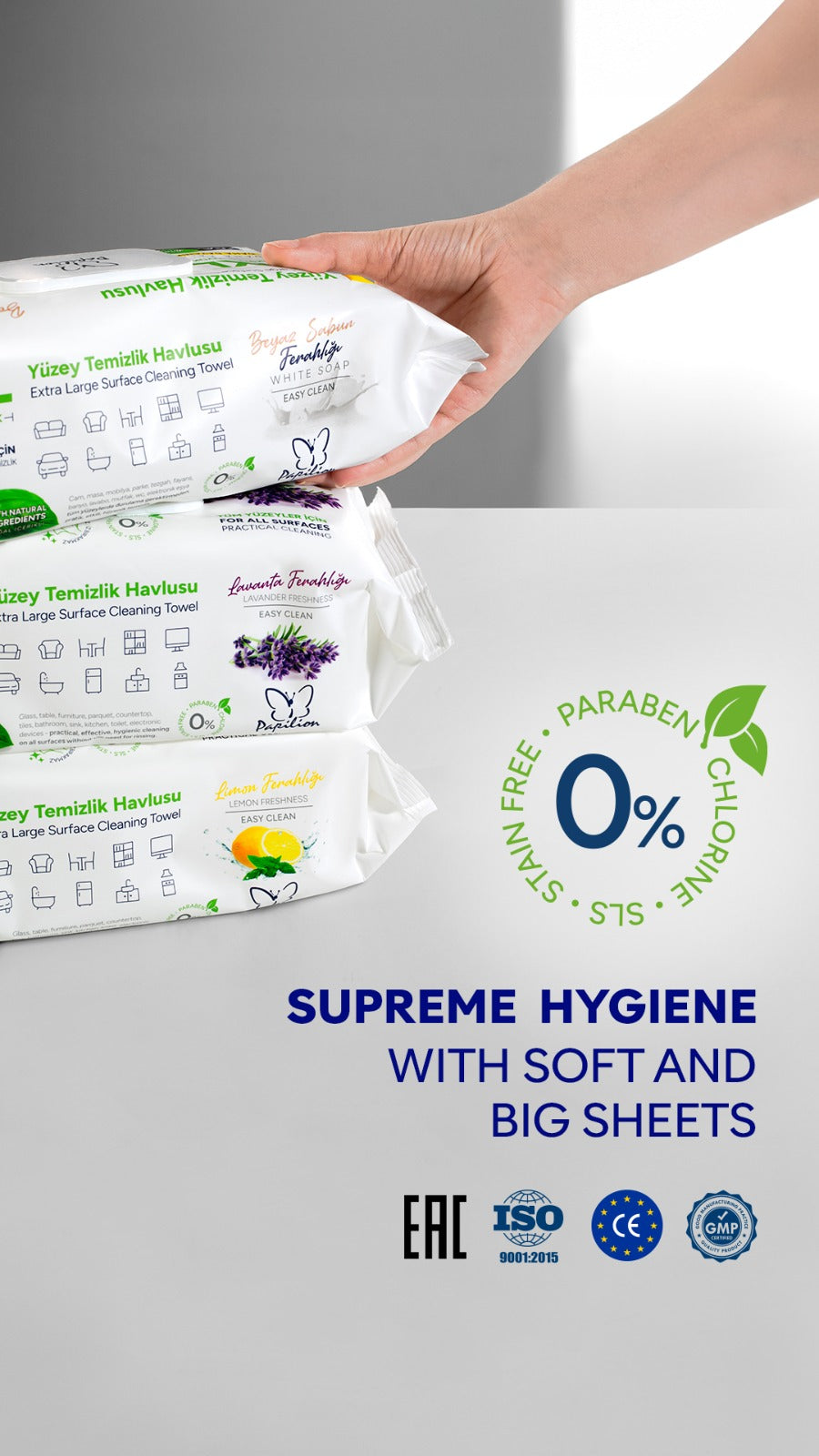 PAPILION XXL Towel 100 pieces - White Soap PAPILION XXL Towel 100 pieces - White Soap